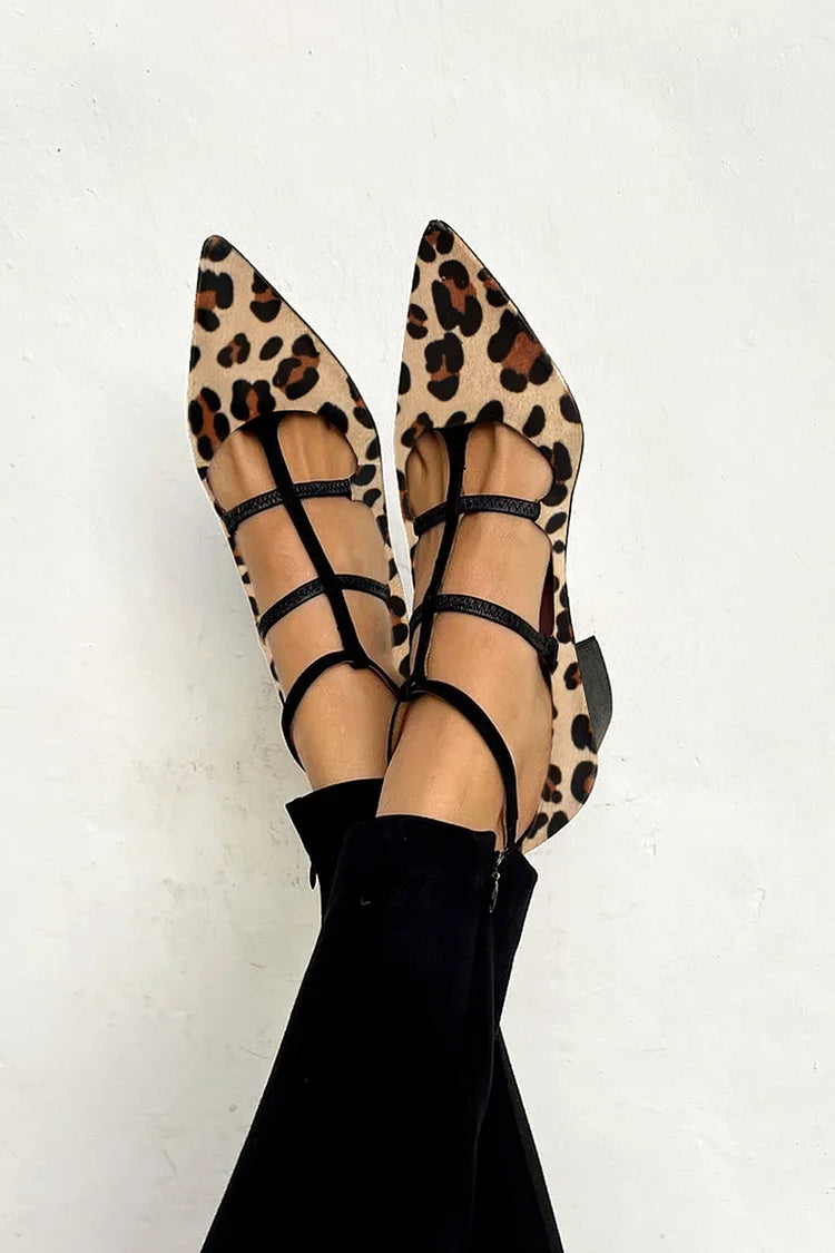 Dayana · Bailarinas de tiras animal print – Silvia Morel
