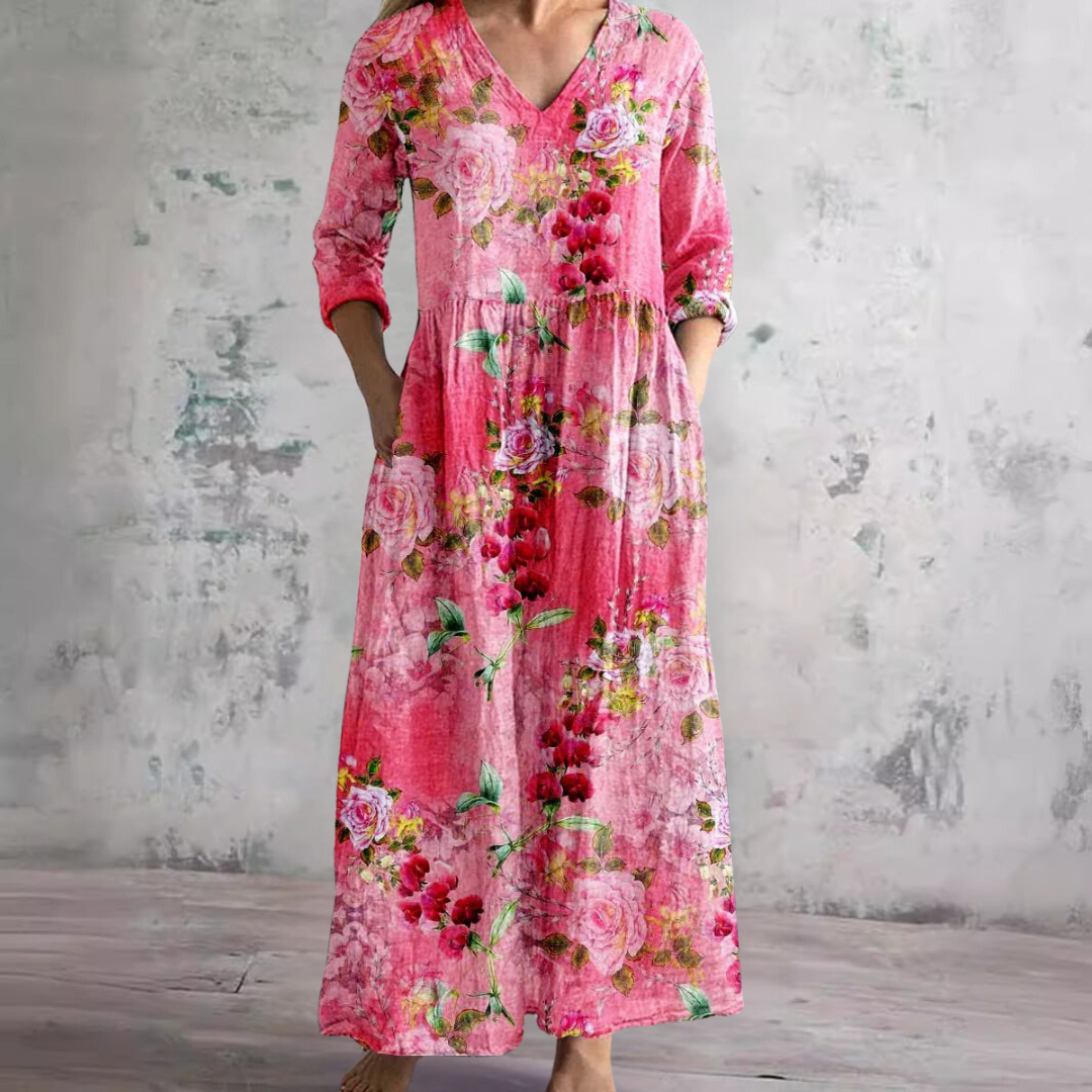 Filipa · Vestido floral favorecedor – Silvia Morel