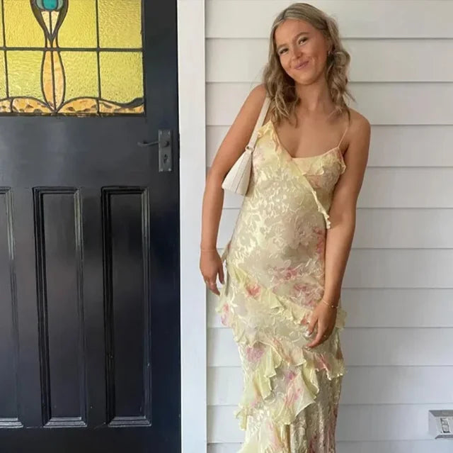 Lucrecia · Vestido de gasa vaporoso – Silvia Morel