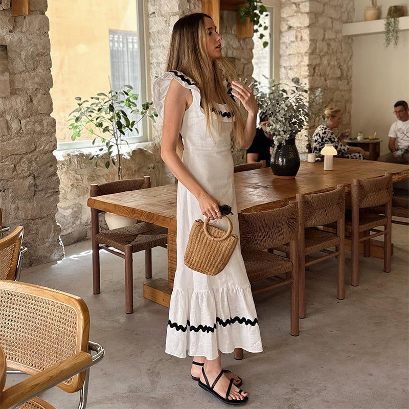 Constanza · Vestido elegante estampado – Silvia Morel