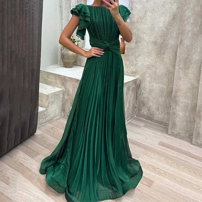 Nerea · Vestido de fiesta plisado – Silvia Morel