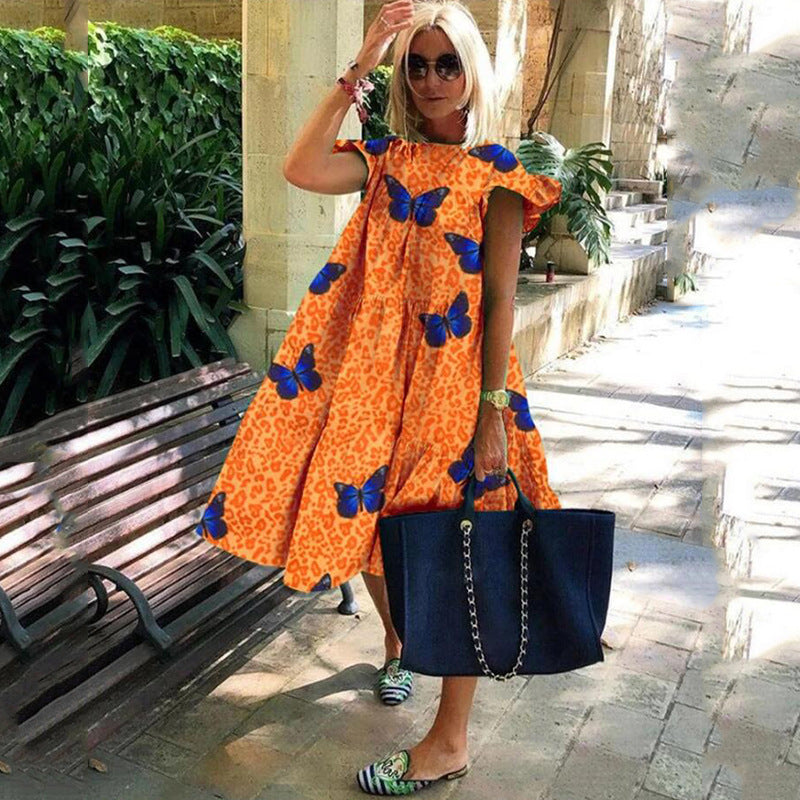 Isaura · Vestido holgado estampado – Silvia Morel