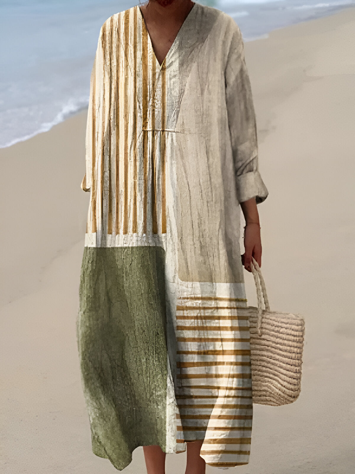 Salvia · Vestido estampado fluido – Silvia Morel