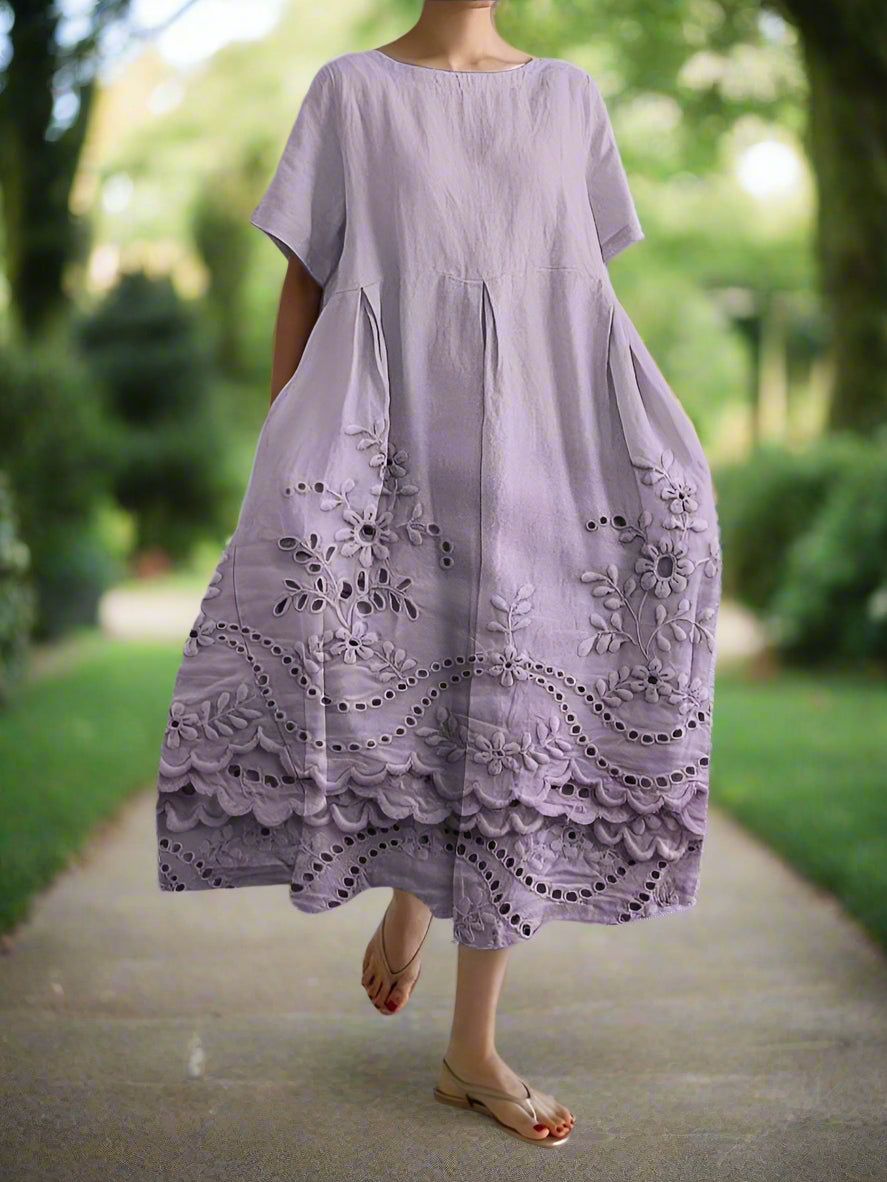Lupe · Vestido casual que disimula el abdomen – Silvia Morel