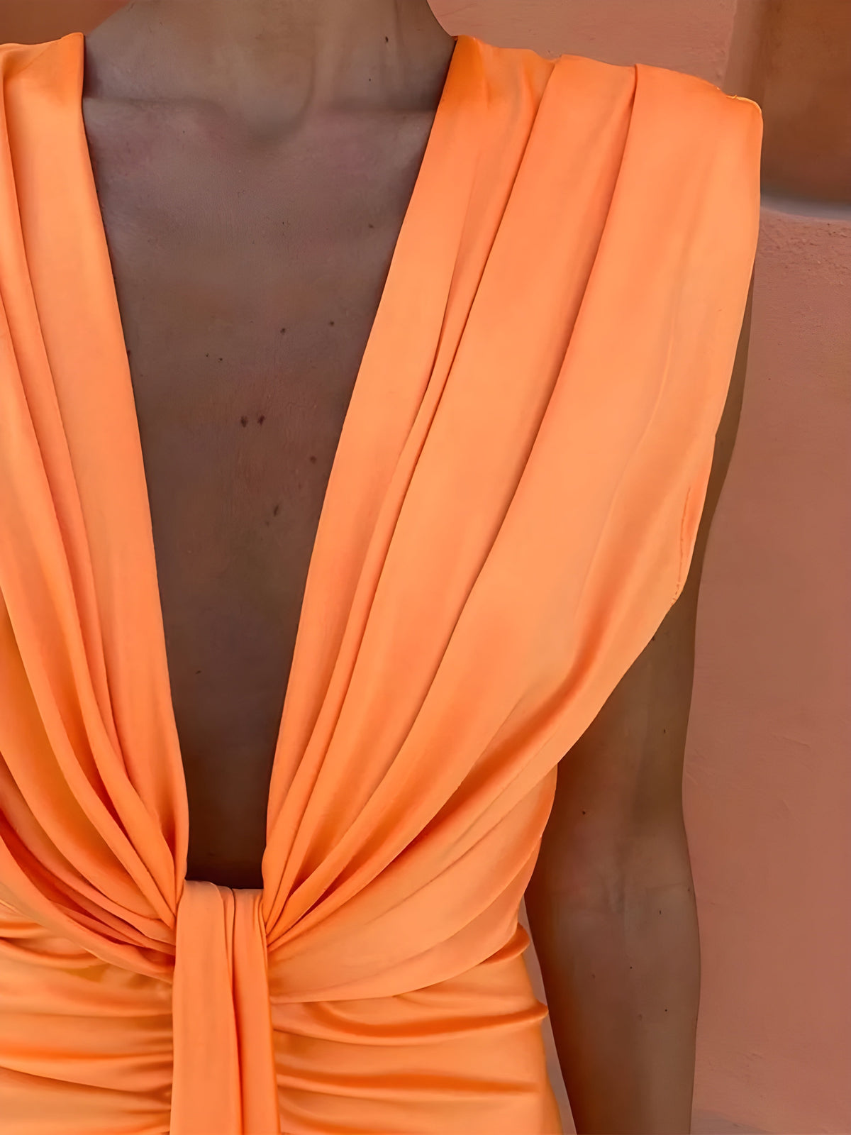 Ane · Vestido con pliegues suaves – Silvia Morel