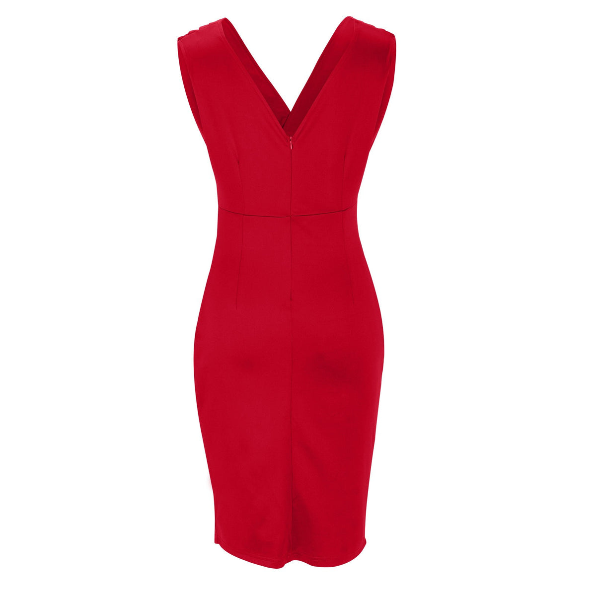 Jimena · Vestido midi entallado con abertura – Silvia Morel