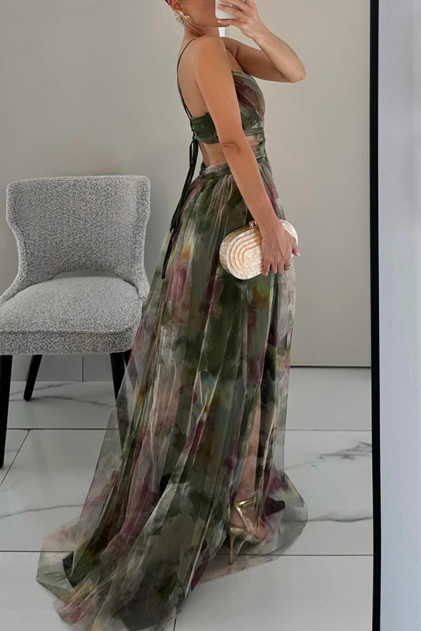 Alba · Vestido largo floral – Silvia Morel