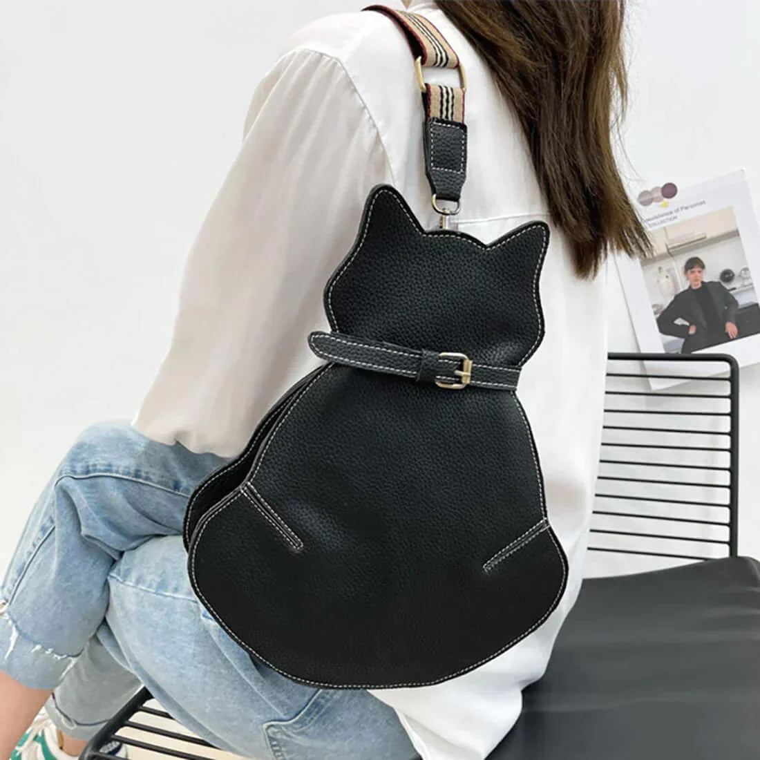 Micifú · Bolso cruzado con forma de gato – Silvia Morel