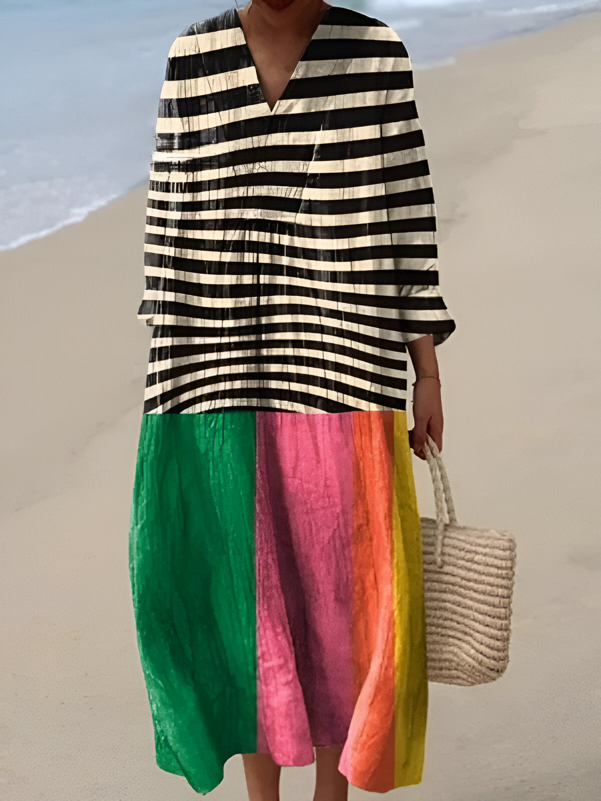 Verbena · Vestido estampado fluido – Silvia Morel
