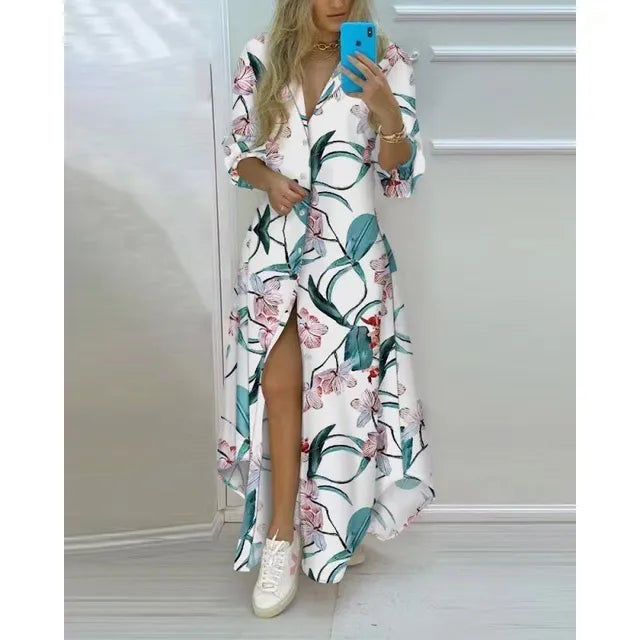 Ilse · Vestido de verano estampado bohemio – Silvia Morel