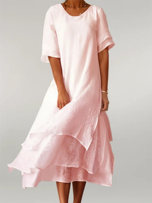 Delia · Vestido largo de algodón – Silvia Morel