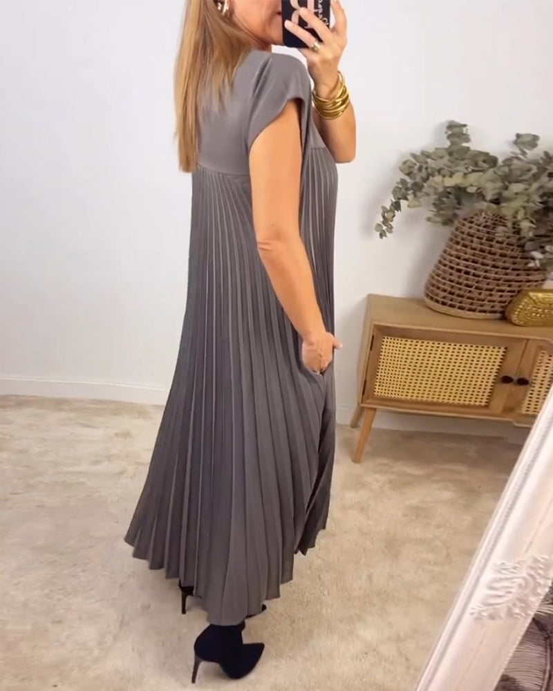 Ximena Plisada · Vestido plisado que estiliza – Silvia Morel