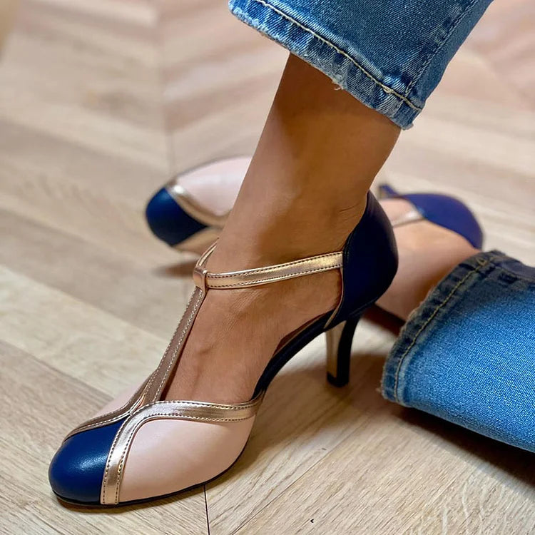 Salomé · Sandalias de tacón con tira en T – Silvia Morel