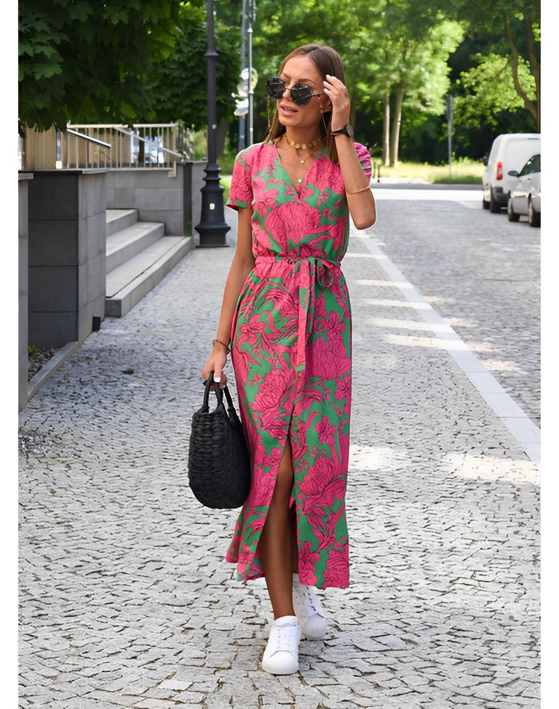Lara · Vestido corto floral – Silvia Morel