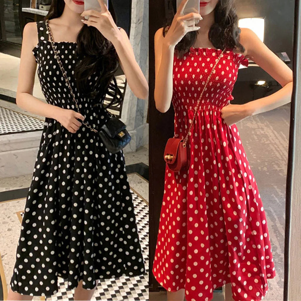 Milena · Vestido de lunares de verano – Silvia Morel