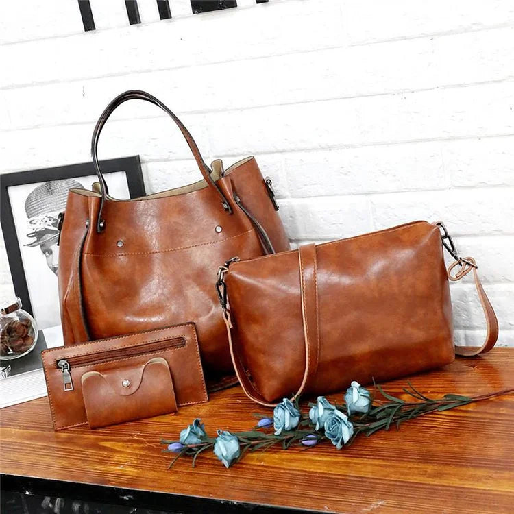 Claudia · Set de bolsos retro de cuatro piezas – Silvia Morel