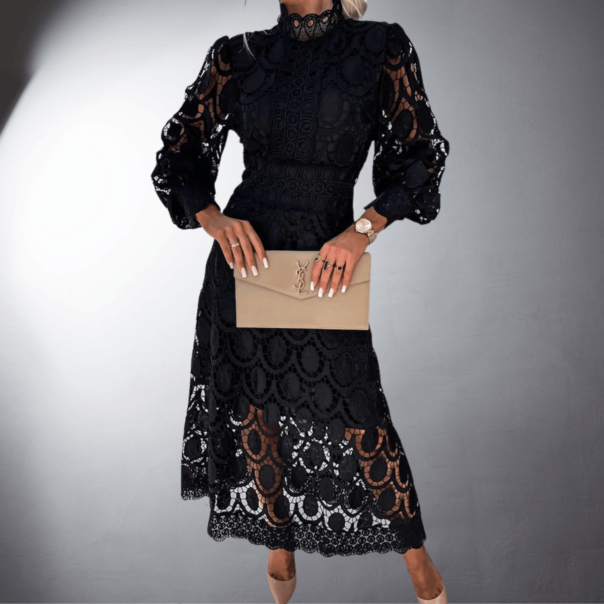 Berenice · Vestido largo de encaje – Silvia Morel