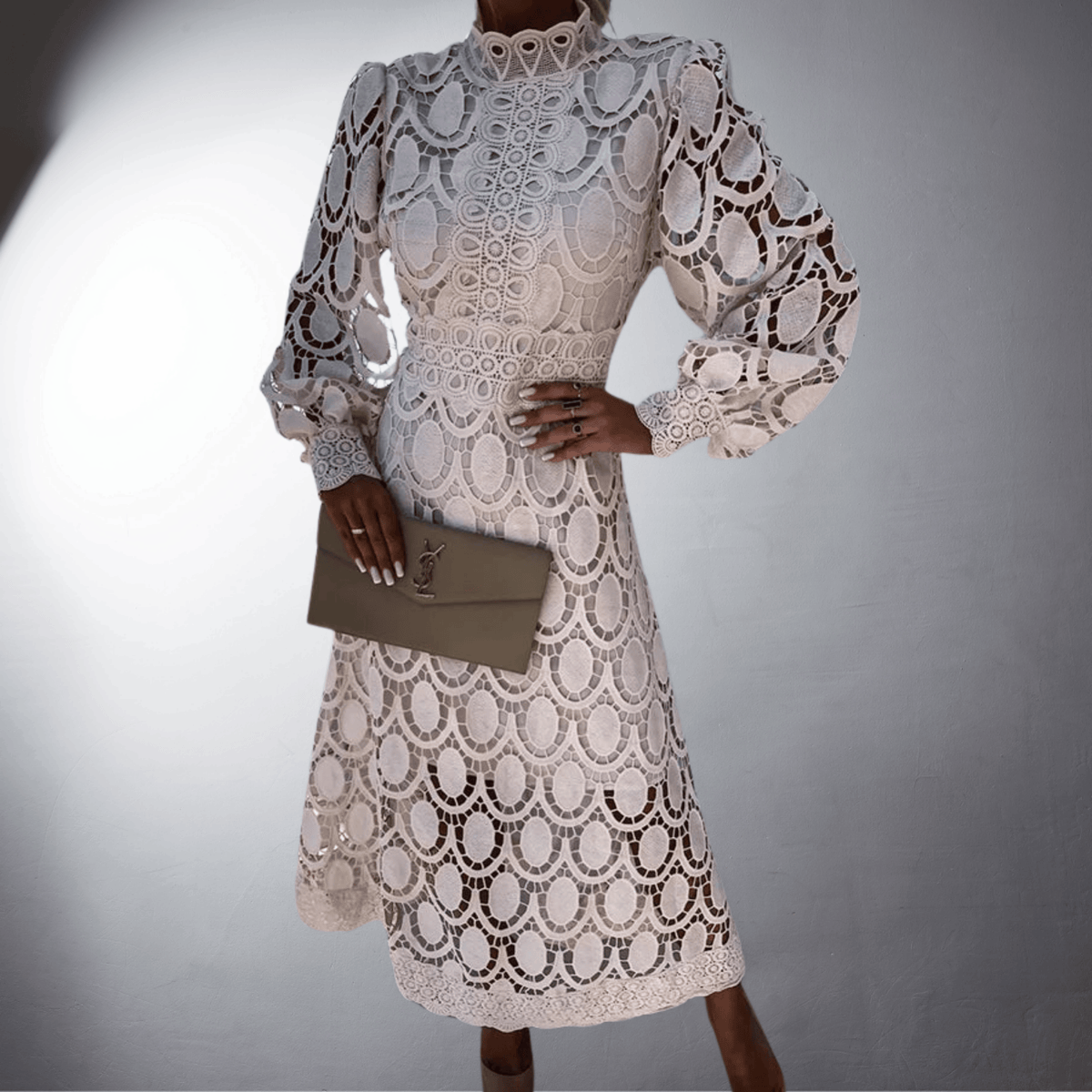 Berenice · Vestido largo de encaje – Silvia Morel