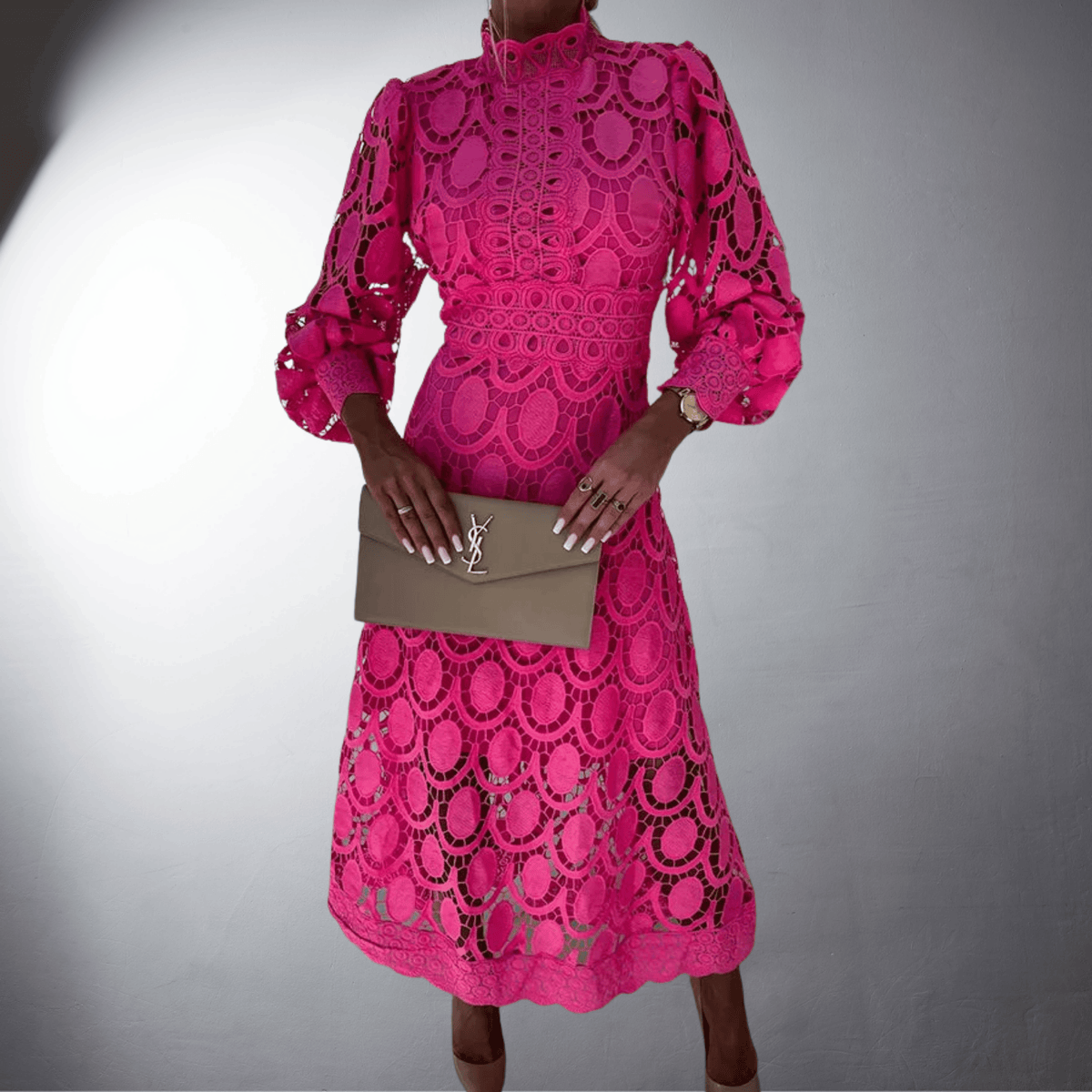Berenice · Vestido largo de encaje – Silvia Morel