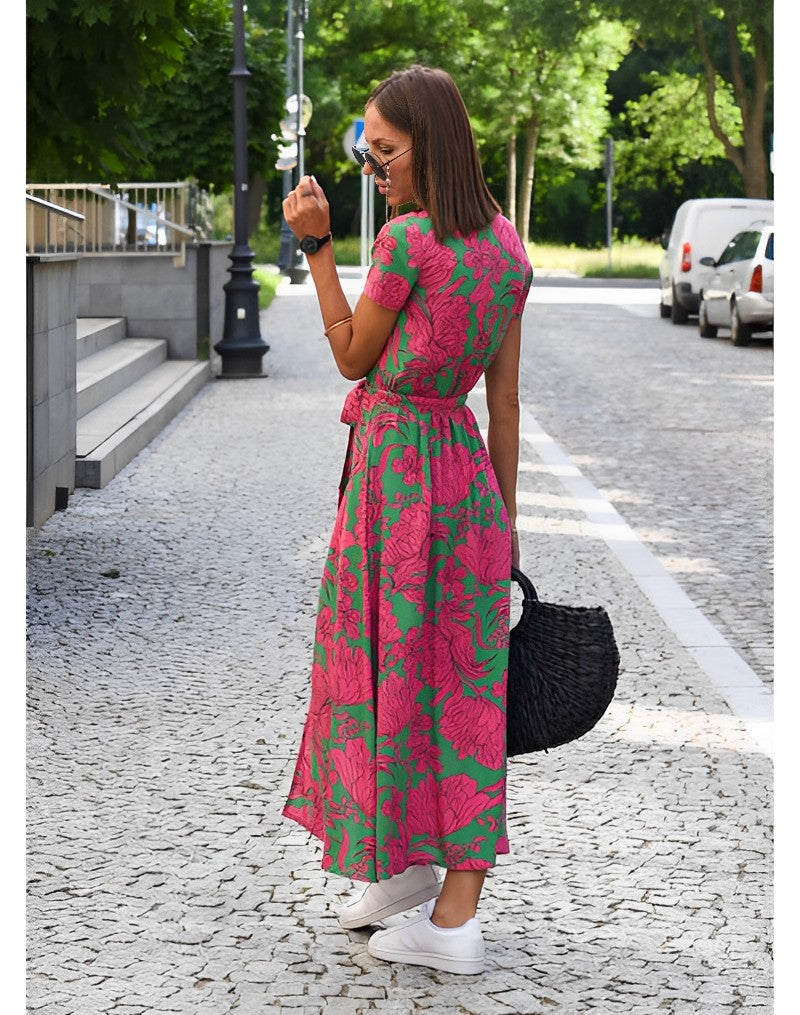 Lara · Vestido corto floral – Silvia Morel