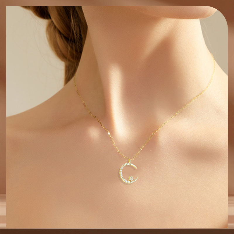 Luz · Collar de luna y estrella – Silvia Morel