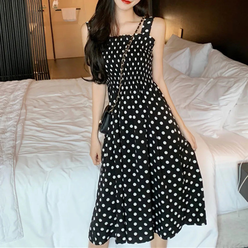 Milena · Vestido de lunares de verano – Silvia Morel