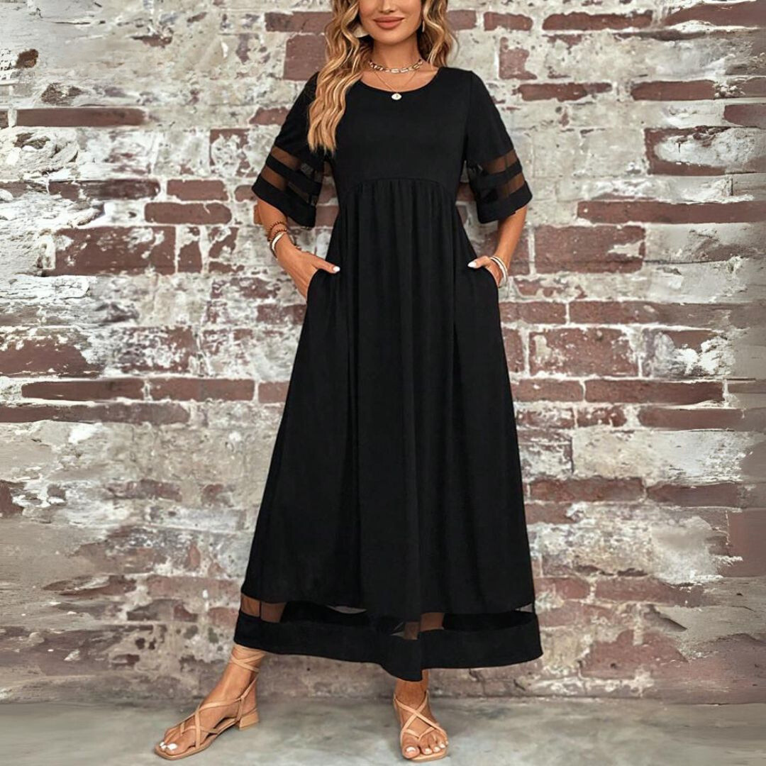 Arantxa · Vestido elegante de escote redondo – Silvia Morel