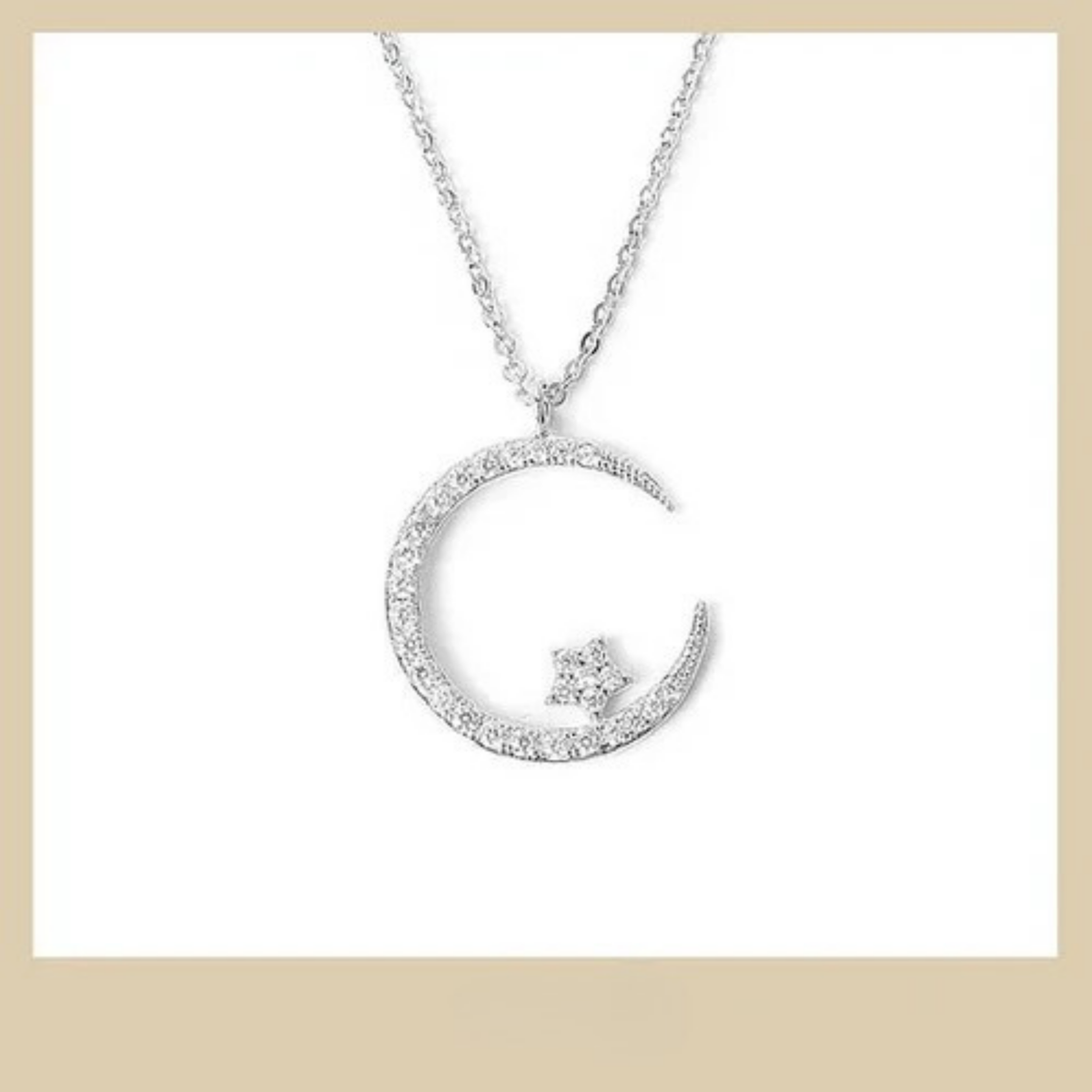 Luz · Collar de luna y estrella – Silvia Morel