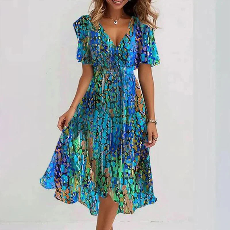 Lucinda · Vestido cruzado de verano – Silvia Morel