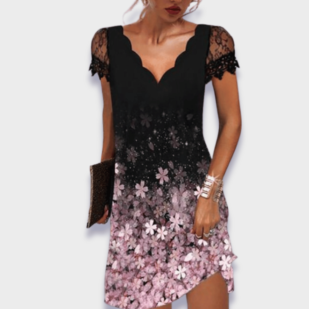 Idoia · Vestido elegante estampado – Silvia Morel