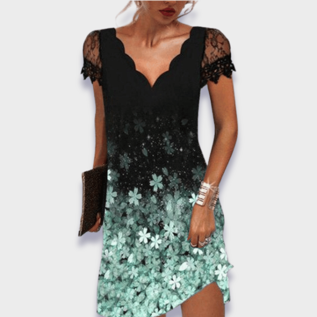 Idoia · Vestido elegante estampado – Silvia Morel