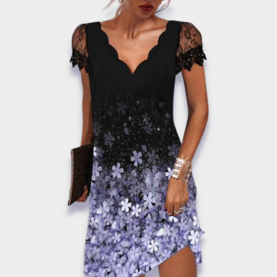 Idoia · Vestido elegante estampado – Silvia Morel