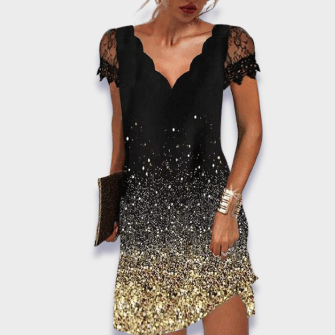 Idoia · Vestido elegante estampado – Silvia Morel