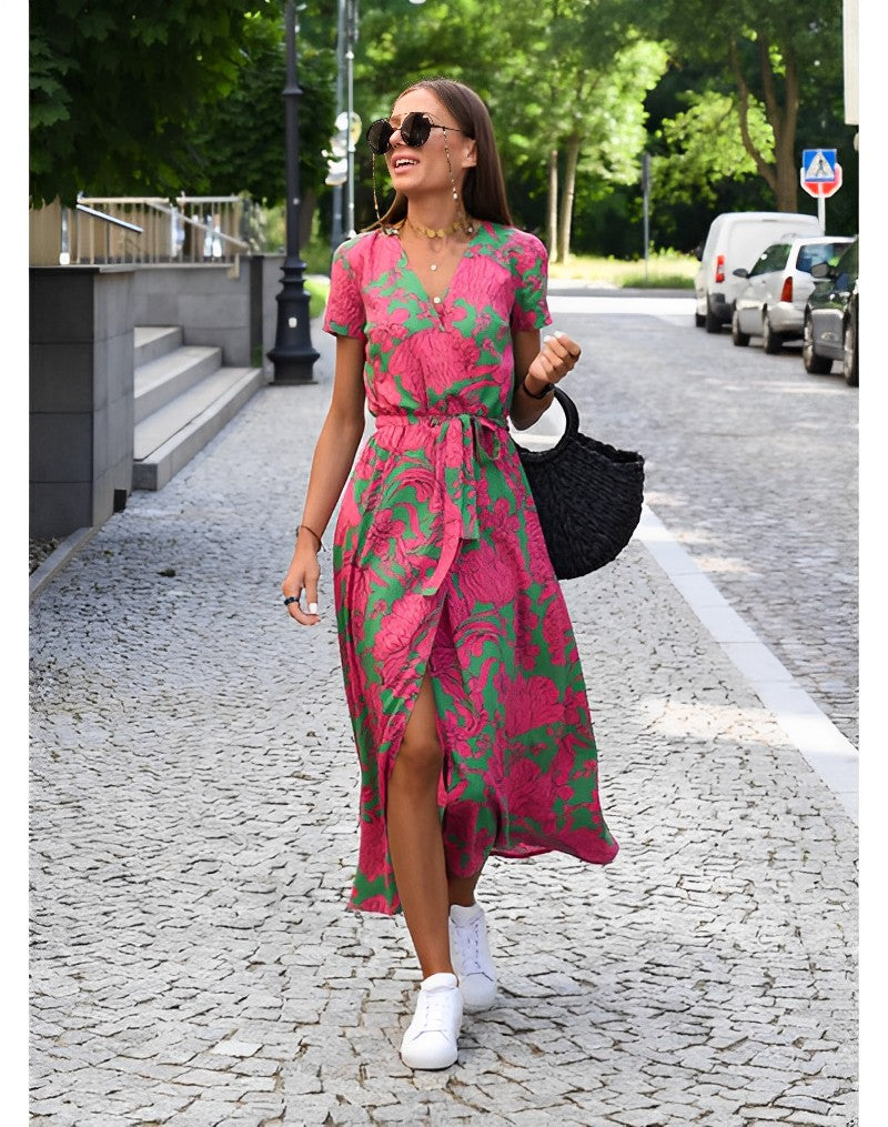 Lara · Vestido corto floral – Silvia Morel