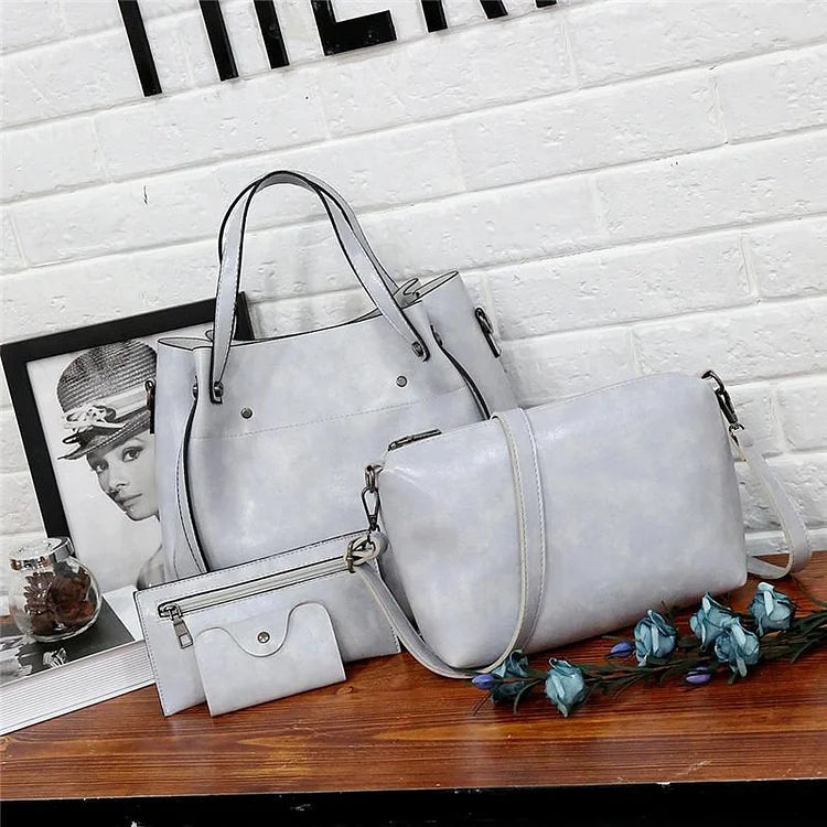 Claudia · Set de bolsos retro de cuatro piezas – Silvia Morel