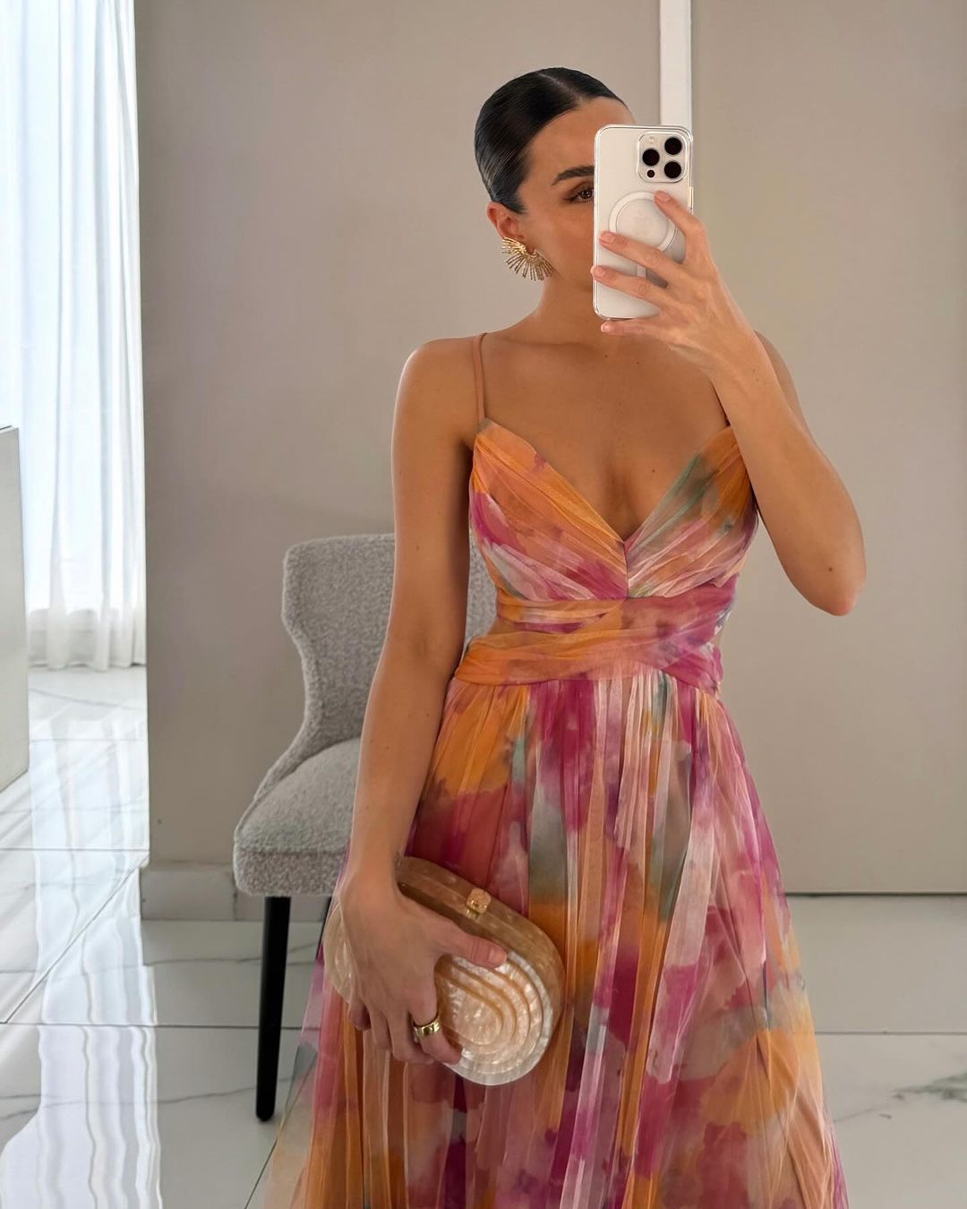 Alba · Vestido largo floral – Silvia Morel
