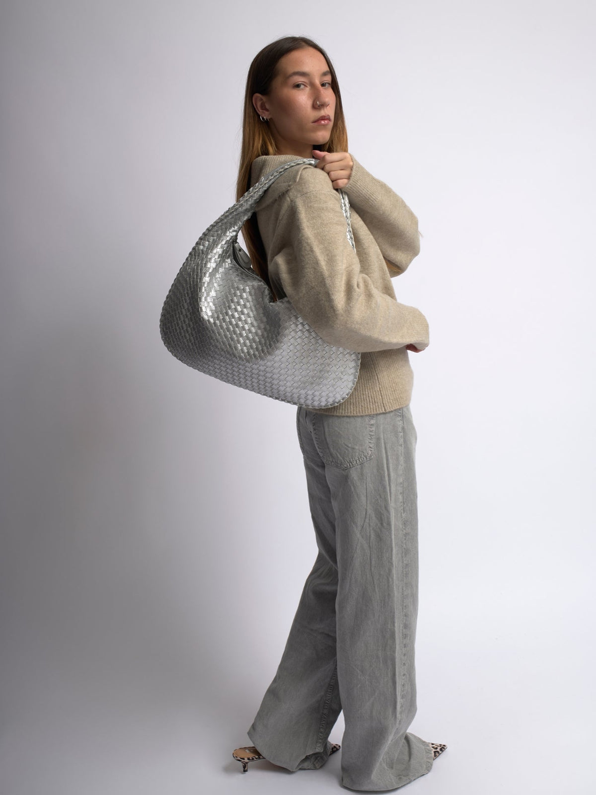 Tania · Bolso de hombro trenzado – Silvia Morel