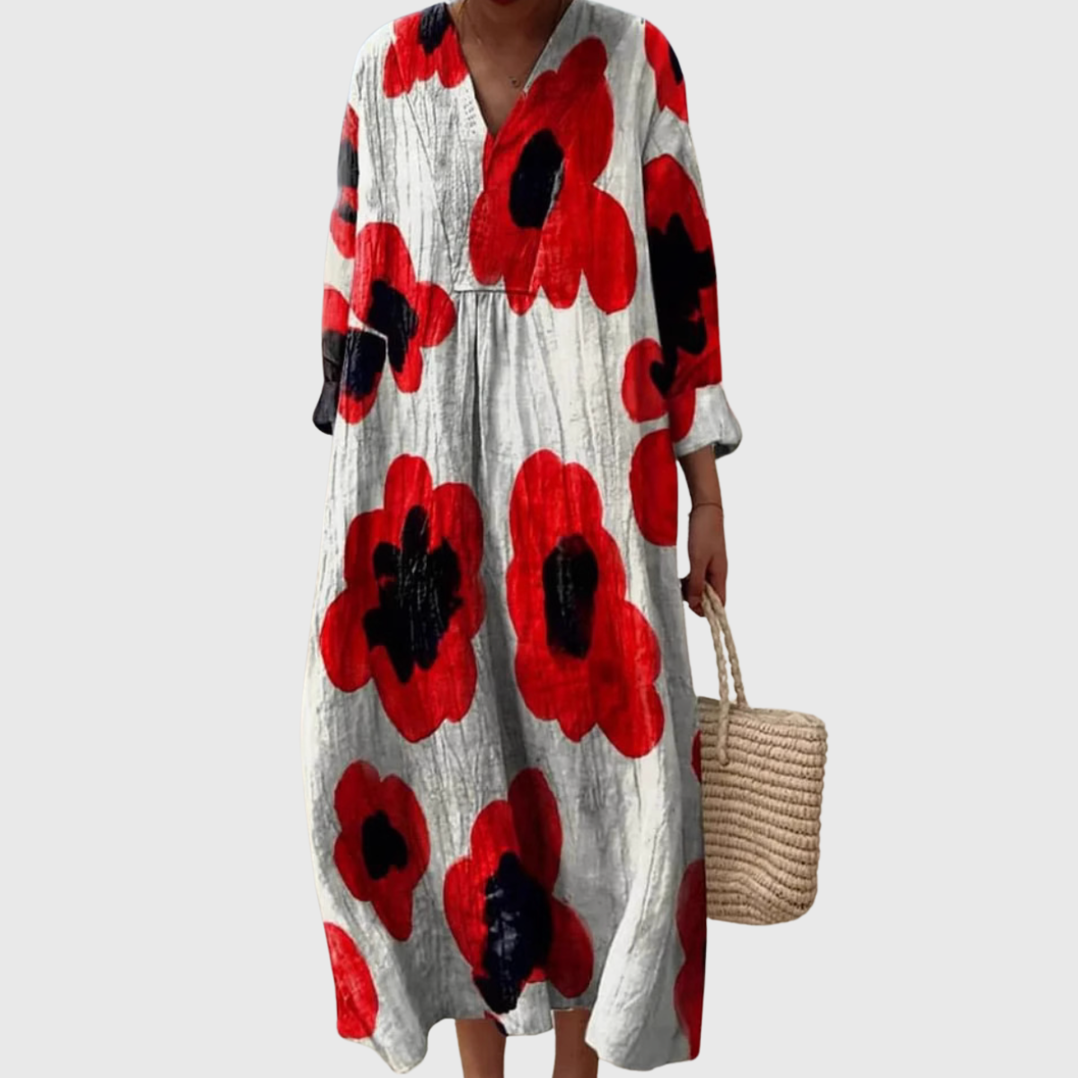 Nardo · Vestido estampado fluido – Silvia Morel