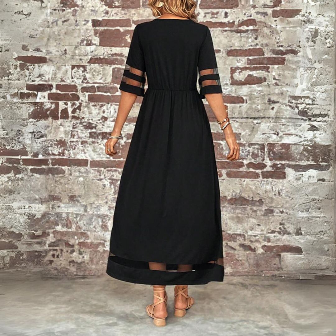 Arantxa · Vestido elegante de escote redondo – Silvia Morel