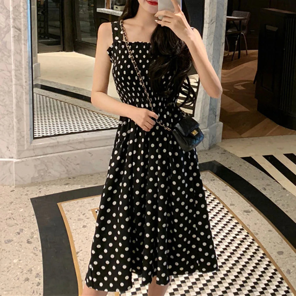 Milena · Vestido de lunares de verano – Silvia Morel