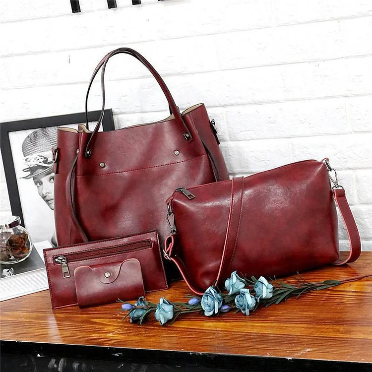 Claudia · Set de bolsos retro de cuatro piezas – Silvia Morel