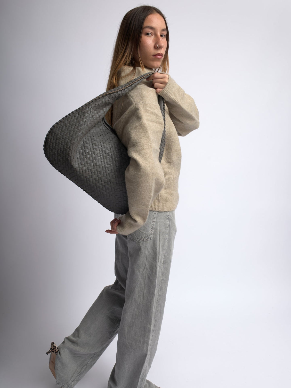 Tania · Bolso de hombro trenzado – Silvia Morel