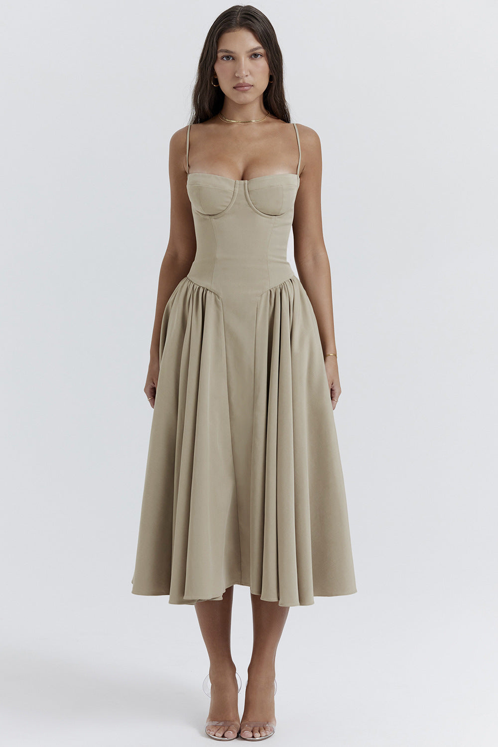 Emilia · Vestido midi retro de tirantes – Silvia Morel
