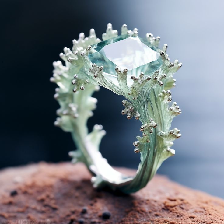 Abisal · Anillo plateado de inspiración marina – Silvia Morel