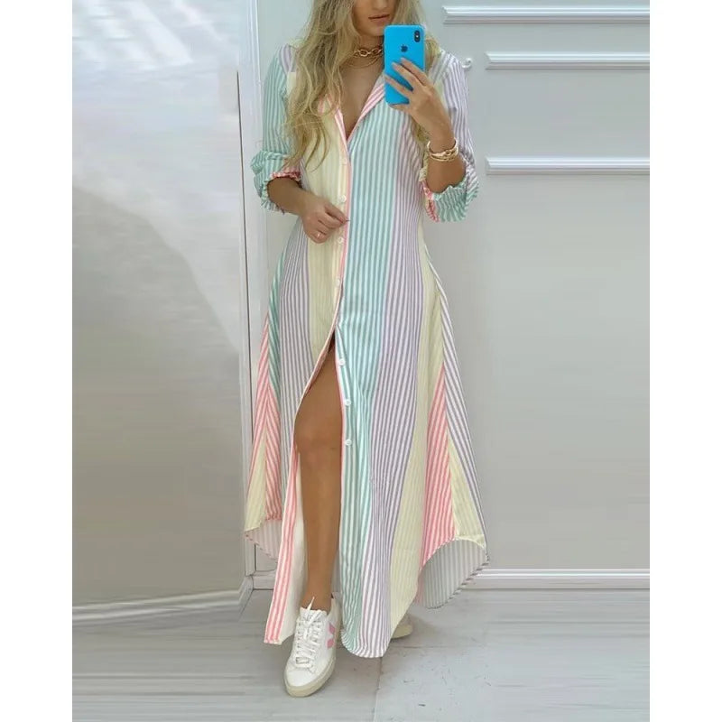 Ilse · Vestido de verano estampado bohemio – Silvia Morel