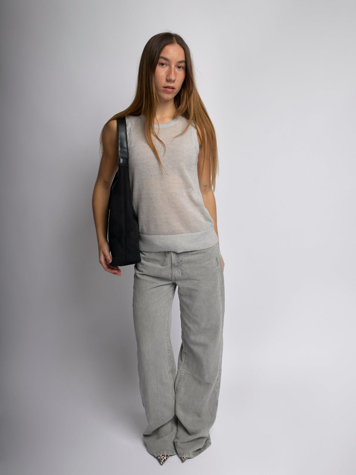 Tiare · Bolso bandolera efecto ante – Silvia Morel