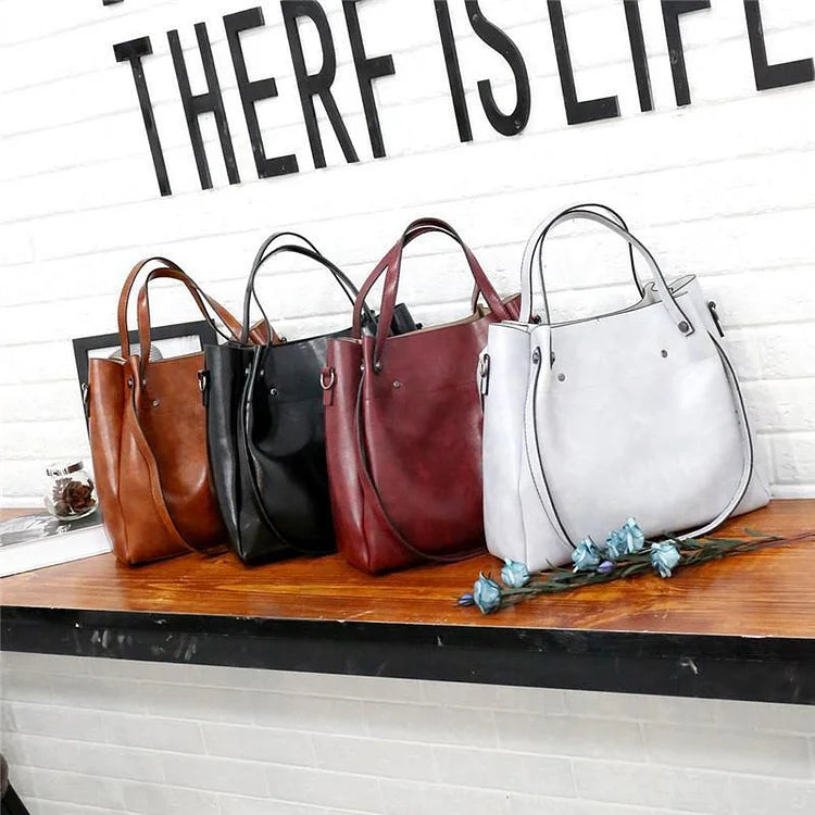 Claudia · Set de bolsos retro de cuatro piezas – Silvia Morel