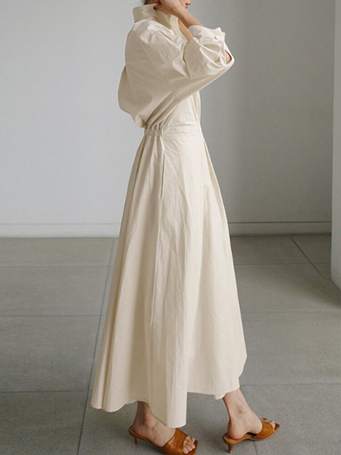 Elba · Vestido midi abotonado – Silvia Morel