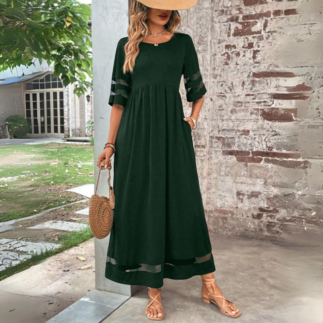Arantxa · Vestido elegante de escote redondo – Silvia Morel