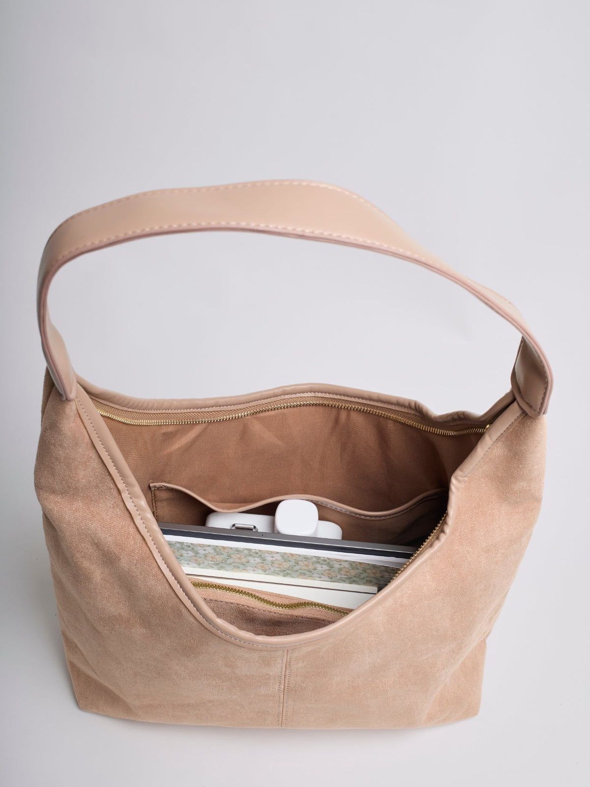 Tiare · Bolso bandolera efecto ante – Silvia Morel
